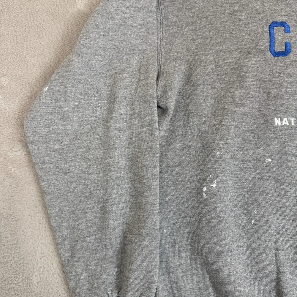 Vintage Lee Indianapolis Colts NFL Sweatshirt‎ Mens L Gray Preowned Flaws Stain